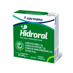 Hidroral Reidratante Com 4 Envelopes De 29,44G Cada Sabor Guaraná