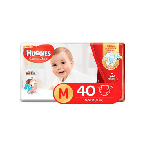 Huggies Fralda Supreme Care Unissex Mega M 40 Unidades