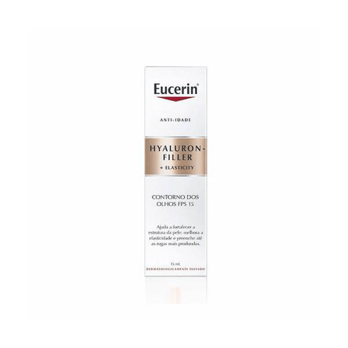 Creme Facial Anti-Idade Eucerin Hyaluron-Filler Elasticity Olhos 15Ml