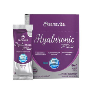 Hyaluronic Verisol Sanavita Sabor Neutro Com 30 Sachês De 2,8G Cada