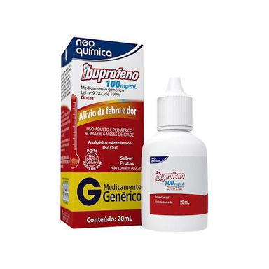 Imagem do produto Ibuprofeno - 100Mg Ml 20Ml Neo Química Genérico