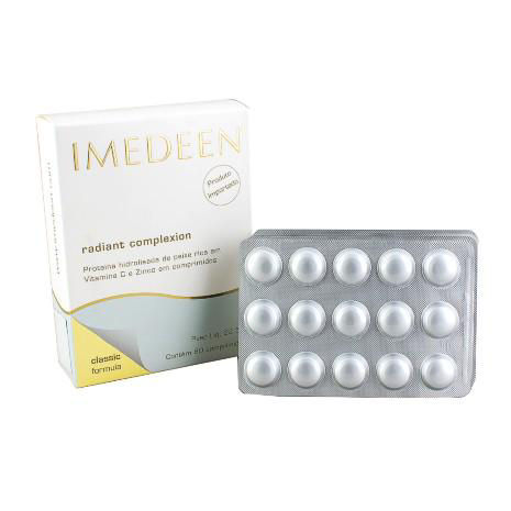 Imedeen - Radiant Complexion 60 Capsulas - Suplemento Com Proteina Marinha, Vitamina C E Zinco