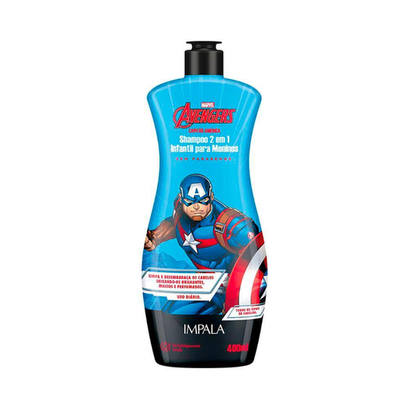 Imagem do produto Impala Capitão América 2X1 Shampoo Infantil 400Ml