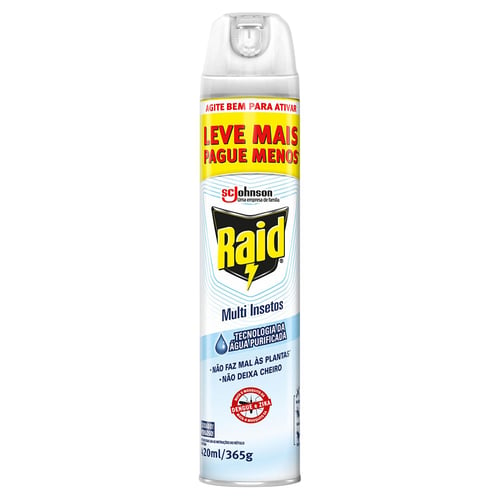 Imagem do produto Inseticida Raid Multi Insetos Aerossol Aqua Protection 420Ml