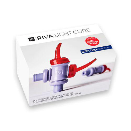 Ionômero De Vidro Restaurador Riva Light Cure A3 Com 50 Capsulas Sdi