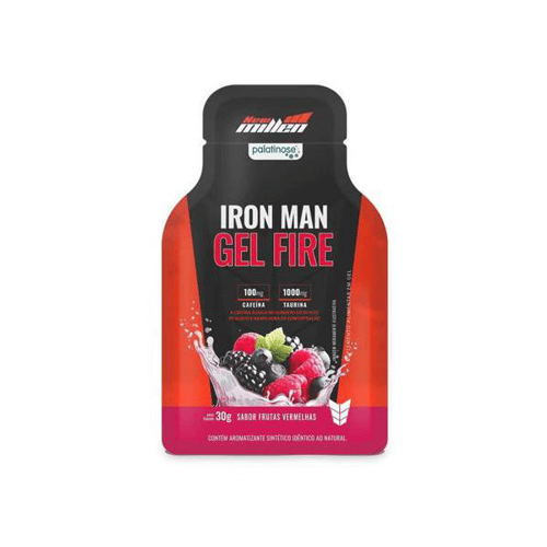 Iron Man Gel Fire 30G Frutas Vermelhas New Millen