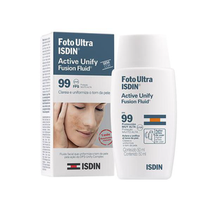 Clareador Facial Isdin Ultra Active Unify Fusion Fluid FPS 99 50Ml