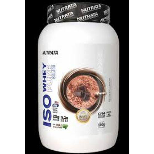 Iso Whey Pure Sabor Double De Chocolate Nutrata 900G