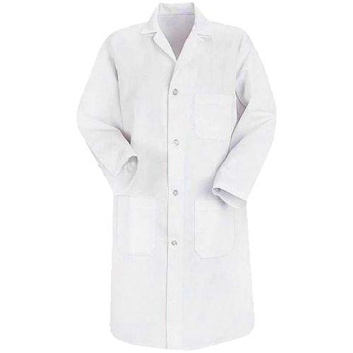 Jaleco Longo Oxford Branco Manga Longa Tam G Cirurgica Saude