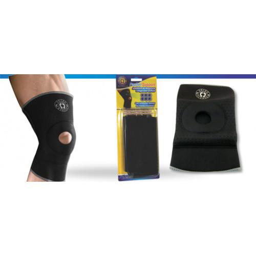 Joelheira De Neoprene Longa Com Orifício Pauher Support Tamanho Médio