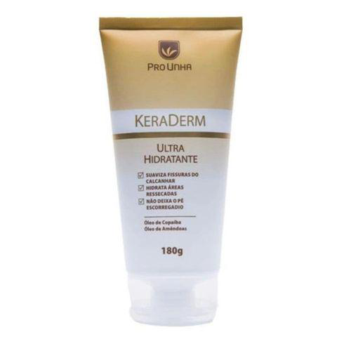 Keraderm Creme Ultra Hidratante Para Fissura No Calcanhar 180G Pro Unha