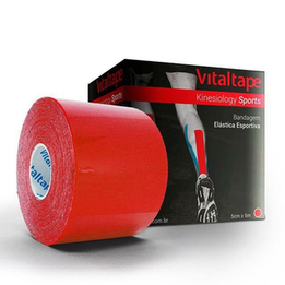 Kinésio Vitaltape Sports Vermelho 5 Cm Fisiovital