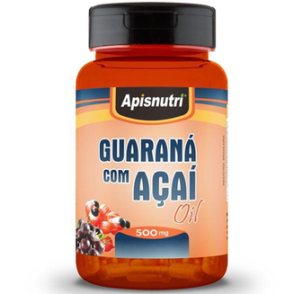 Kit 2 Guaraná Com Açaí 500Mg Oil Apisnutri 60 Cápsulas