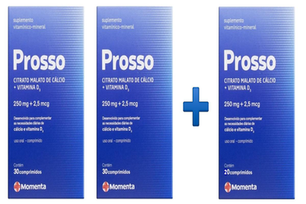 Imagem do produto Kit 2 Prosso 250Mg E 2,5Mcg 30 Cápsulas + 20 Cápsulas