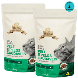 Kit 2 Snacks Hana Healthy Life Skin Care P/ Gatos Adultos 60G