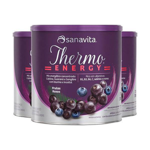 Imagem do produto Kit 3 Thermo Energy Sanavita Frutas Roxas 300G