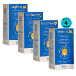 Kit 4 Targimax 10 Suplemento Animal 100Ml Inovet