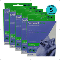 Imagem do produto Kit 5 Defend Pro Cães Até 10Kg Biovet