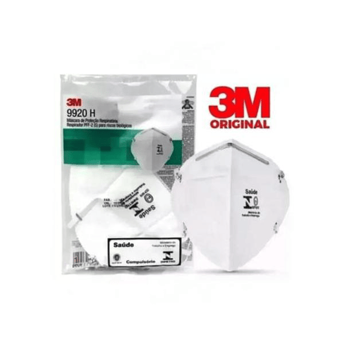 Kit 5 Máscara Proteção 3M Pff2 N95 9920H Hospitalar Pronta Entrega