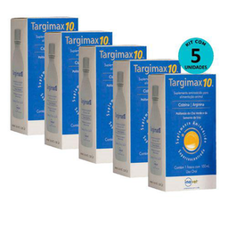 Kit 5 Targimax 10 Suplemento Animal 100Ml Inovet