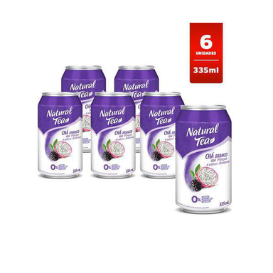 Imagem do produto Kit 6 Chás Brancos Pitaya E Amora Natural Tea 335Ml Engradado