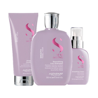 Imagem do produto Kit Alfaparf Semi Di Lino Smooth Shampoo E Condicionador E Creme