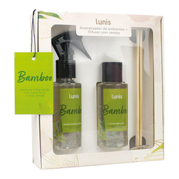 Kit Aromatizador De Ambientes Lunis Bamboo