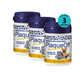 Kit C/ 3 Proden Plaque Off P/ Cães E Gatos 40G Inovet