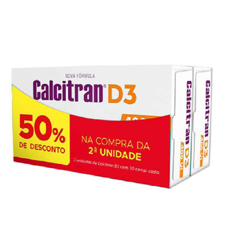 Imagem do produto Kit Calcitran D3 400Ui 2 Unidades Com 30 Comprimidos