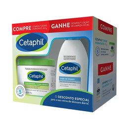 Imagem do produto Kit Cetaphil Creme Hidratante Com 453G + Loção De Limpeza Com 120Ml