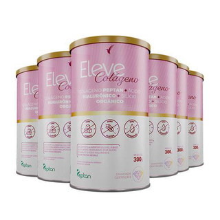 Kit Colágeno Hidrolisado Peptan + Ácido Hialurônico + Silício Orgnico Eleve Life 180 Dias + Ebook