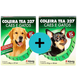 Imagem do produto Kit Coleira Tea 327 König 1 G 38G C/ 57Cm + 3 P 13G C/ 33Cm