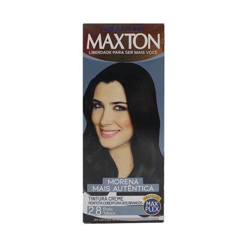 Imagem do produto Kit Coloração Maxton Preto Tabaco 2.8 Com 1 Unidade