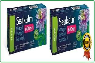 Imagem do produto Kit Com 2 Seakalm 600Mg 20 Cápsulas Calmante Natural