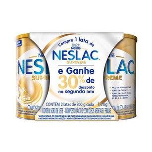 Imagem do produto Kit Composto Lácteo Neslac Supreme 1 Unidade