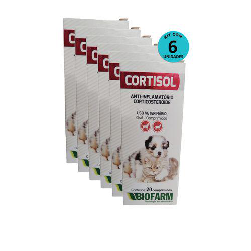 Imagem do produto Kit Cortisol Biofarm C/ 20 Comp. C/ 6 Unidades