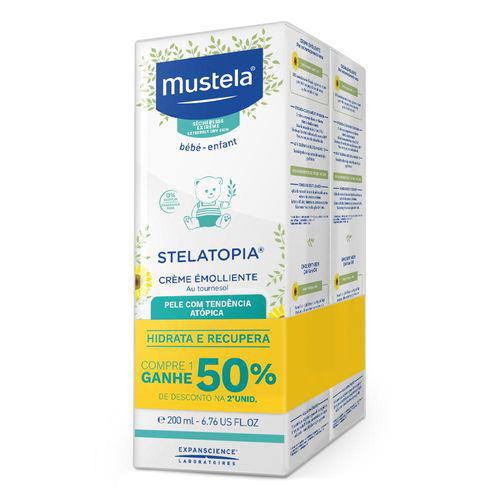 Imagem do produto Kit Creme Emoliente Mustela Stelatopia 200Ml 2 Unidades