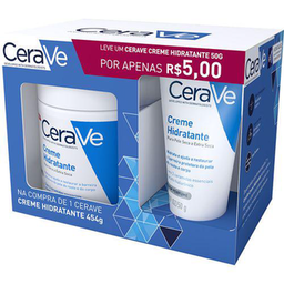 Kit Creme Hidratante Corporal Cerave 454G + Hidratante Corporal 50G