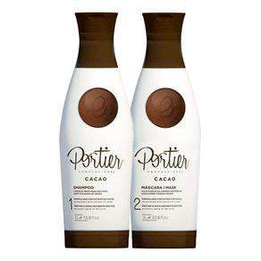 Imagem do produto Kit Escova Progressiva Portier Cacao Thermo Smoothing Com 1 Litro