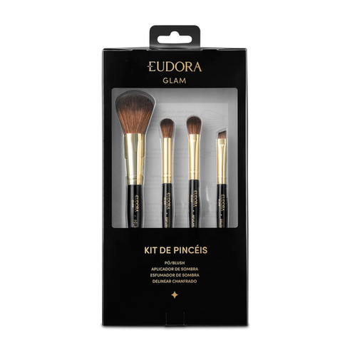 Imagem do produto Kit Eudora Glam Pincéis Para Presente 4 Produtos