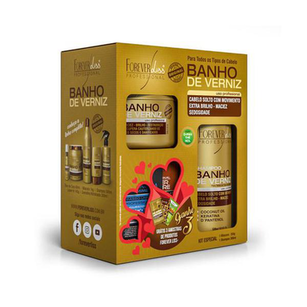 Kit Banho De Verniz Forever Liss Shampoo 300Ml + Máscara 250G