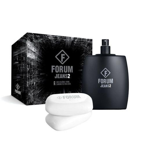 Imagem do produto Kit Forum Jeans 2 Deo Colônia + Sabonete 100Ml + 2X90G