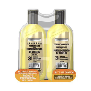 Imagem do produto Kit Gota Dourada Shampoo + Condicionador Fortalecimento De Cabelos Combater A Queda 300Ml