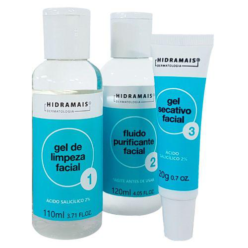 Kit Hidramais Tratamento Anti Acne 120Ml + 110Ml + 20G