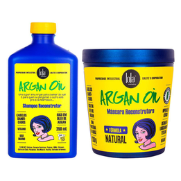 Imagem do produto Kit Lola Cosmétics Reconstrução Argan Oil Shampoo E Máscara De Reconstrução Lola Cosmetics