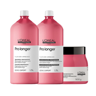 Imagem do produto Kit L'oréal Pro Serie Exp Pro Longersh1500 Ml E Cond E Másc Loreal Professionnel