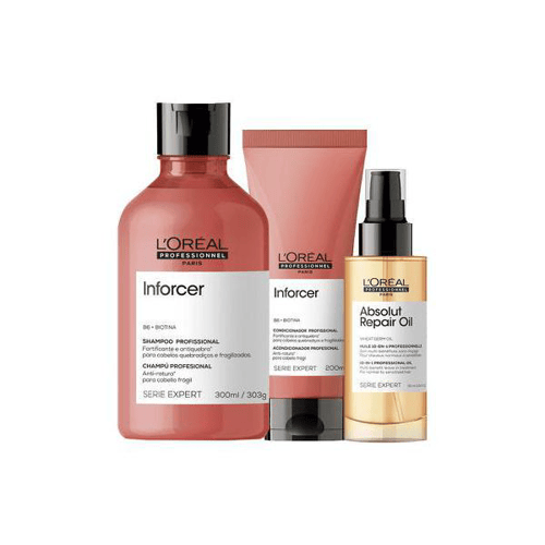 Imagem do produto Kit L'oréal Professionnel Serie Expert Inforcer Shampoo E Condicioandor E Óleo