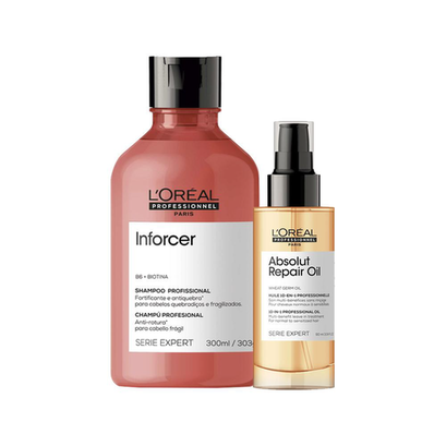 Imagem do produto Kit L'oréal Professionnel Serie Expert Inforcer Shampoo E Sérum