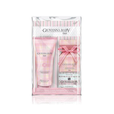 Kit Mini Colonia Giovanna Baby 60Ml + Loção Hidratante 200Ml + Nécessaire