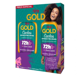 Imagem do produto Kit Niely Gold Cachos Definição Prolongada Shampoo 275Ml +Condicionador 175Ml